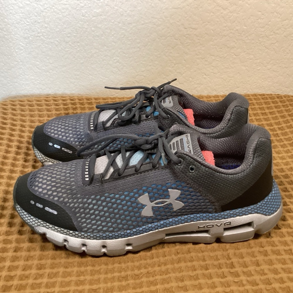 Under Armour HOVR Infinite Men's Sz 11 Running Shoes Black Teal 3021398-005